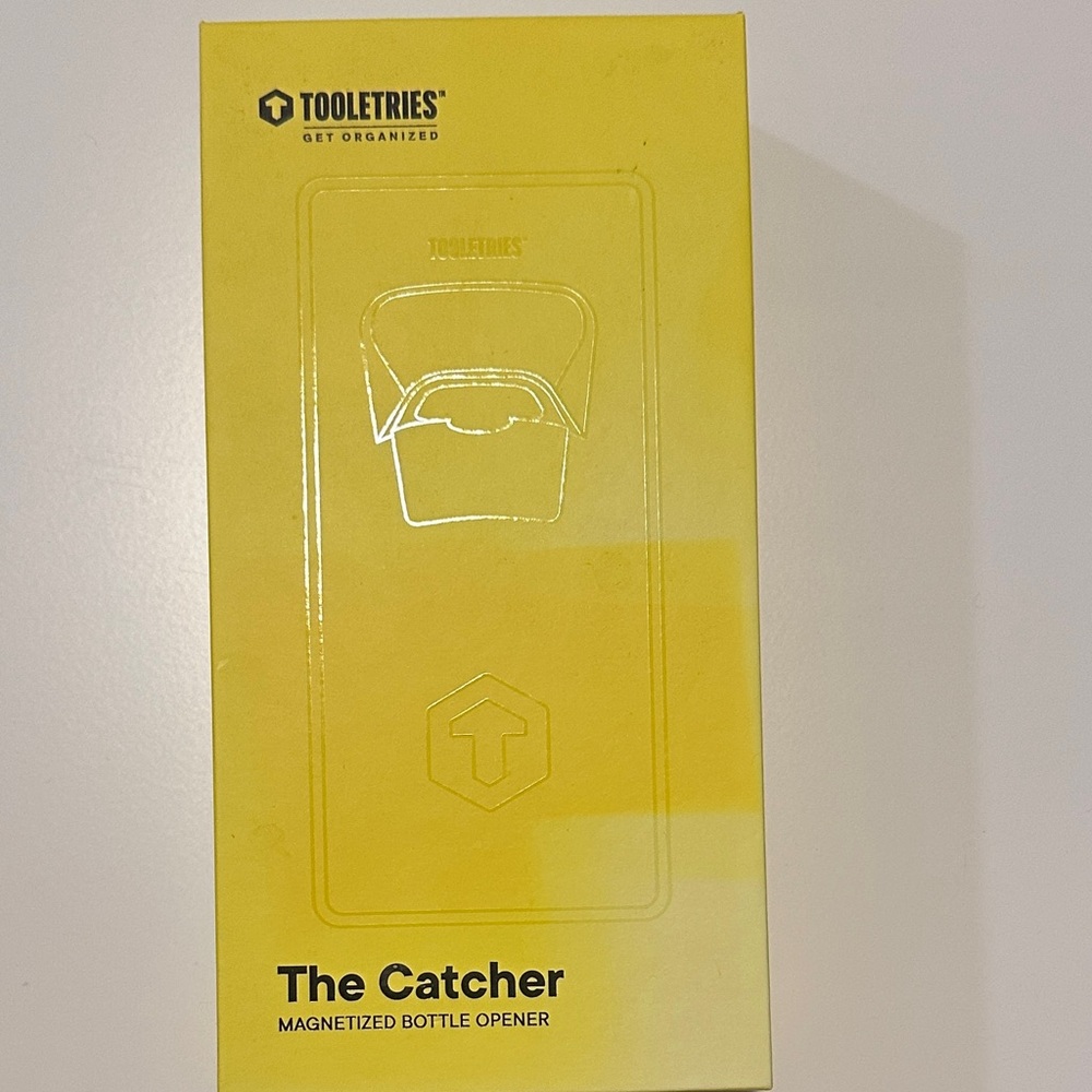 TOOLETRIES The Catcher Magnetized Bottle Opener - Yellow